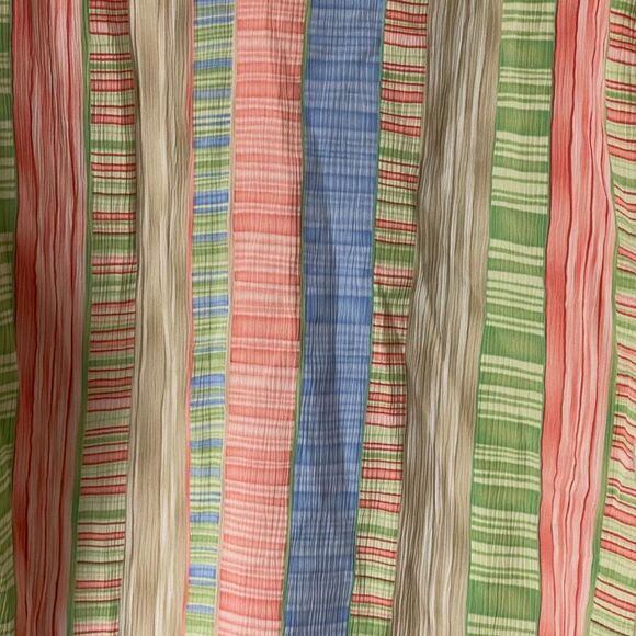 Allison Daley Striped Short Sleeve Button Down Blouse Plus Size Curvy 18W - Picture 7 of 10